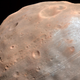 Phobos, a moon of Mars.